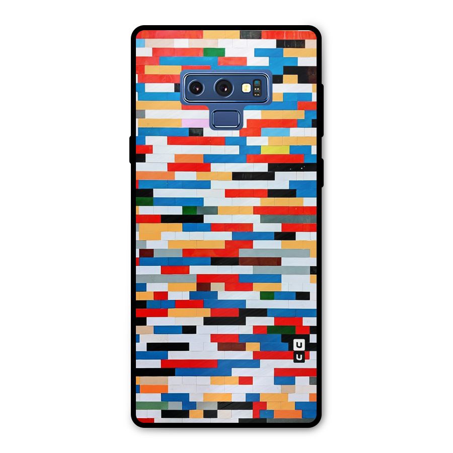 Cool Colors Collage Pattern Art Metal Back Case for Galaxy Note 9