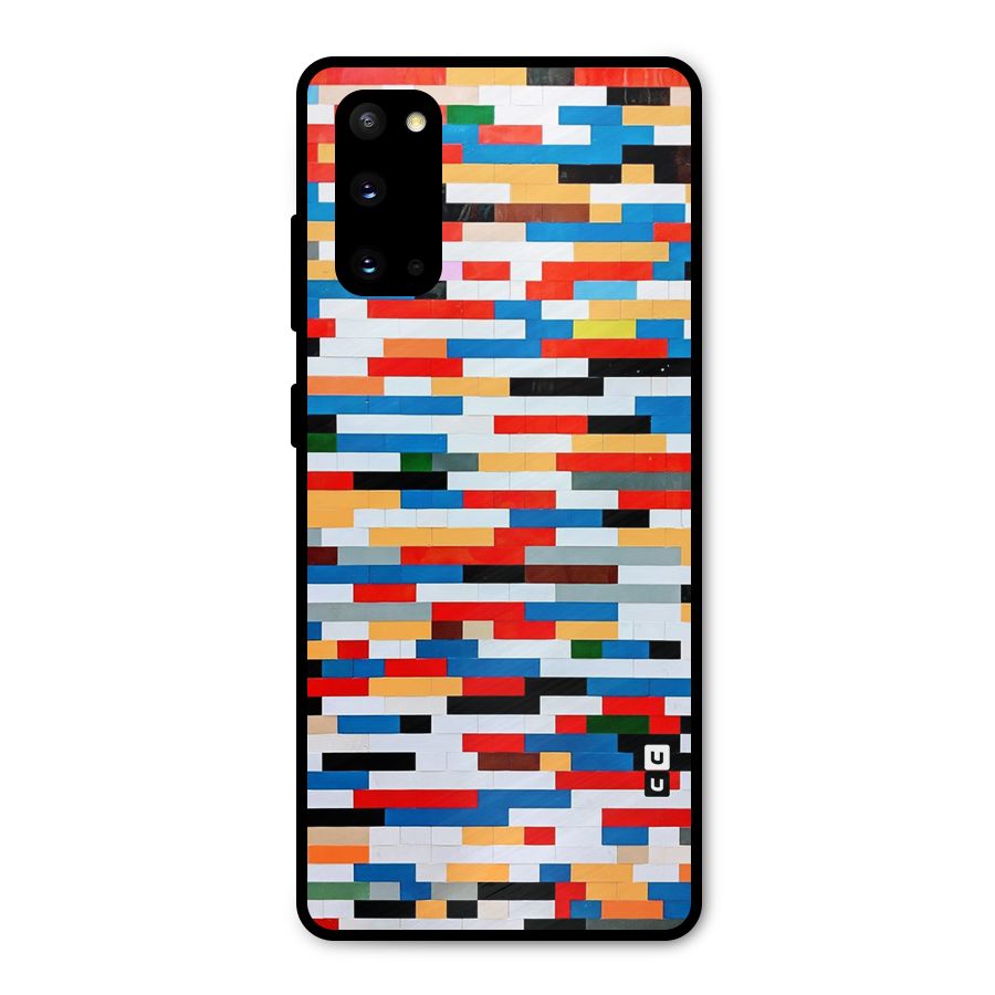 Cool Colors Collage Pattern Art Metal Back Case for Galaxy S20