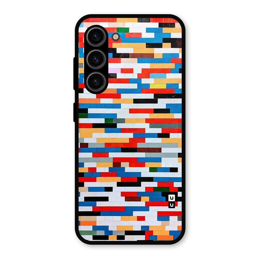 Cool Colors Collage Pattern Art Metal Back Case for Galaxy S23