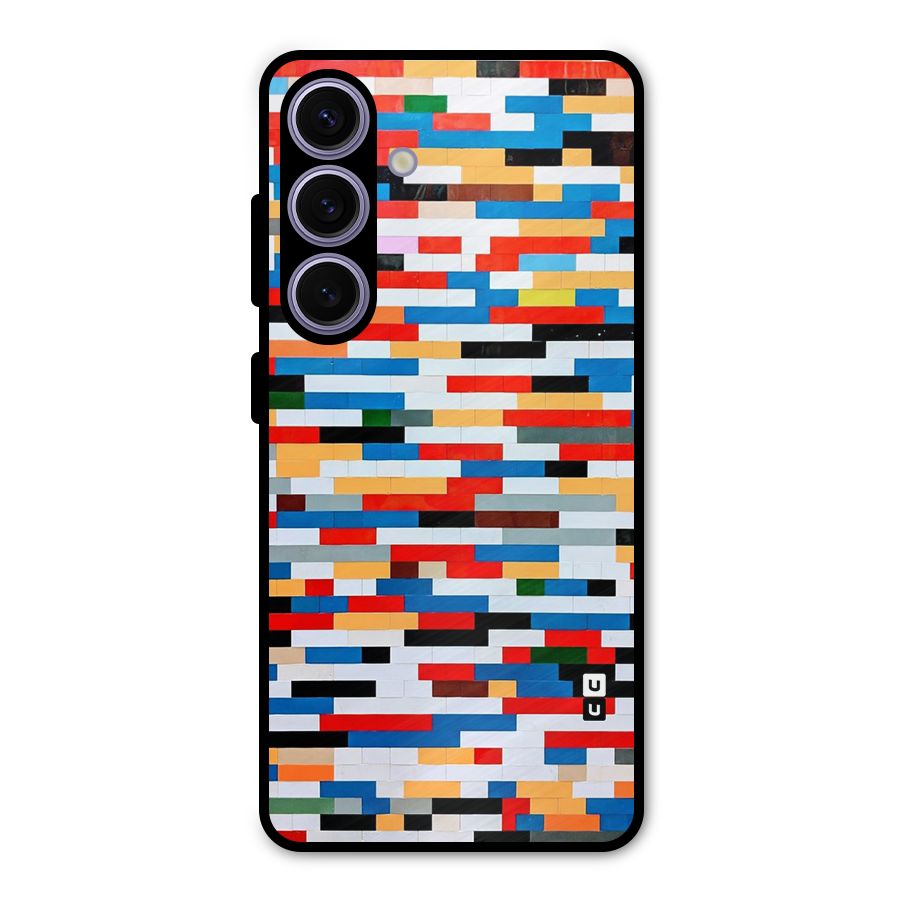 Cool Colors Collage Pattern Art Metal Back Case for Galaxy S24