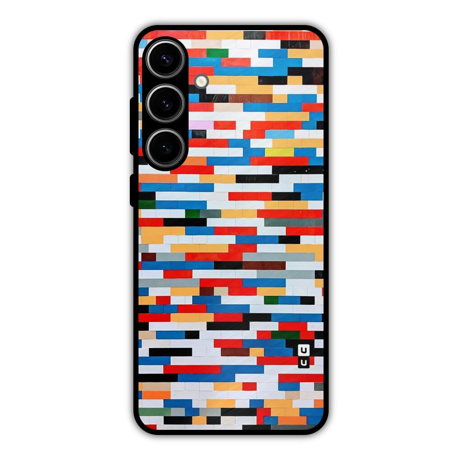 Cool Colors Collage Pattern Art Metal Back Case for Galaxy S24 Plus