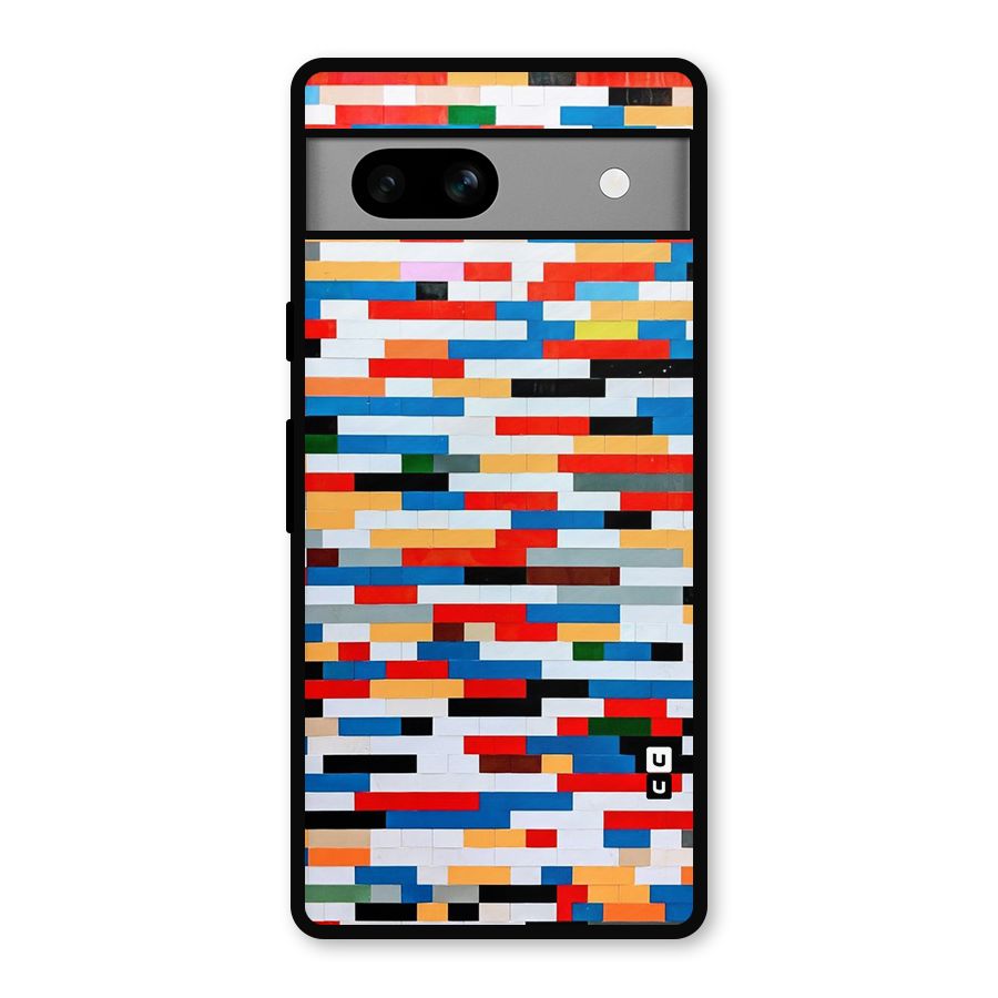 Cool Colors Collage Pattern Art Metal Back Case for Google Pixel 7a
