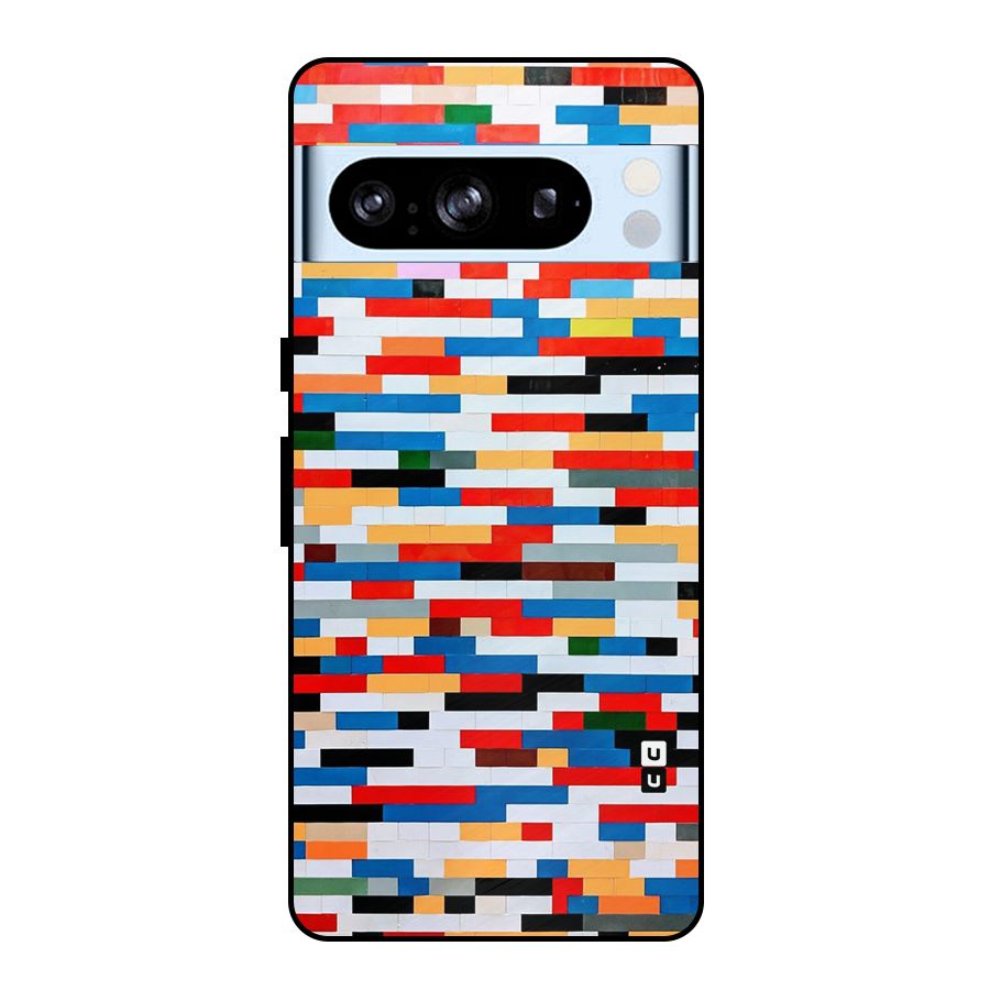 Cool Colors Collage Pattern Art Metal Back Case for Google Pixel 8 Pro
