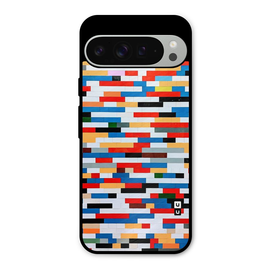 Cool Colors Collage Pattern Art Metal Back Case for Google Pixel 9 Pro XL