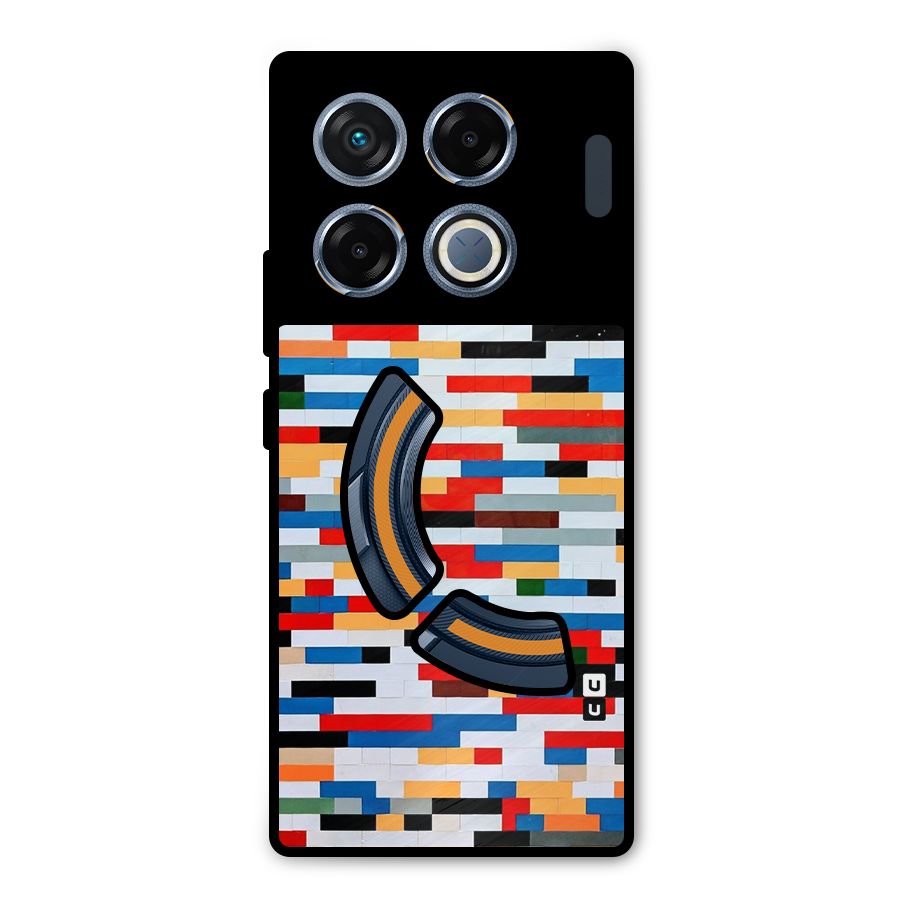Cool Colors Collage Pattern Art Metal Back Case for Infinix GT 20 Pro