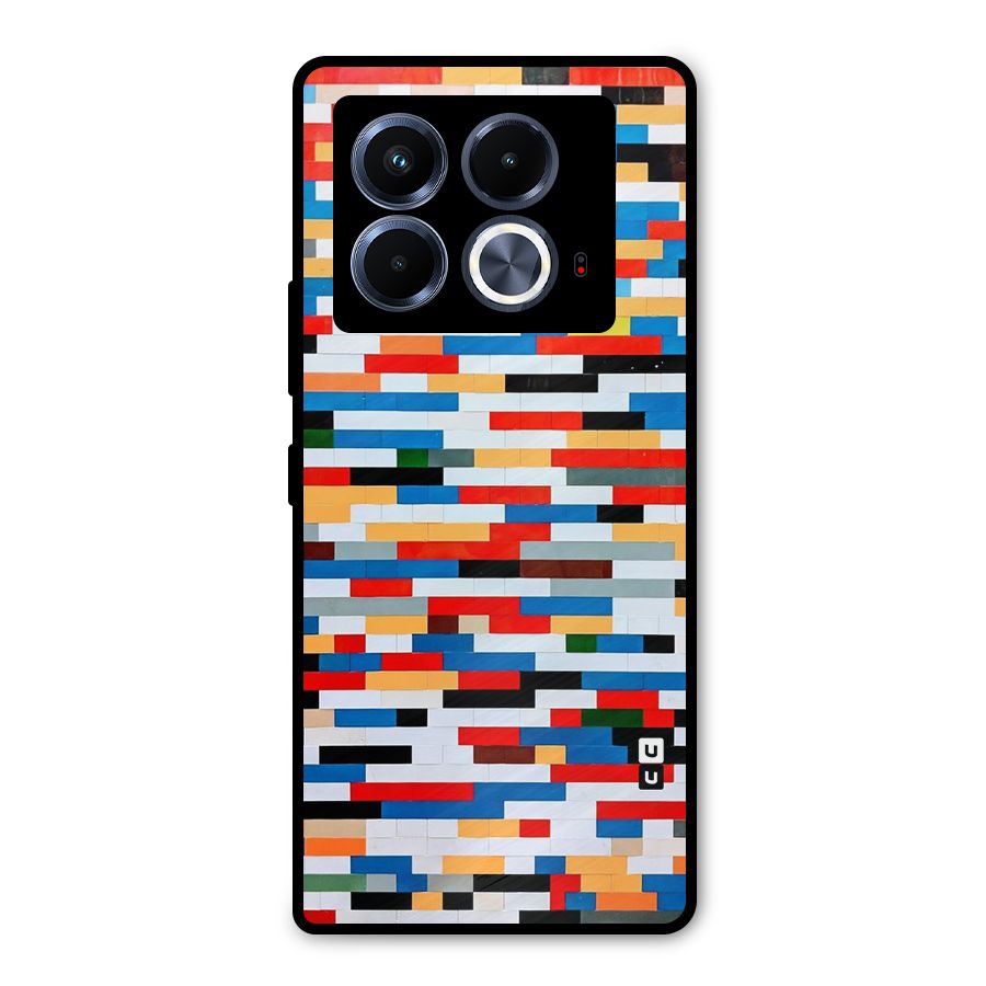 Cool Colors Collage Pattern Art Metal Back Case for Infinix Note 40 5G