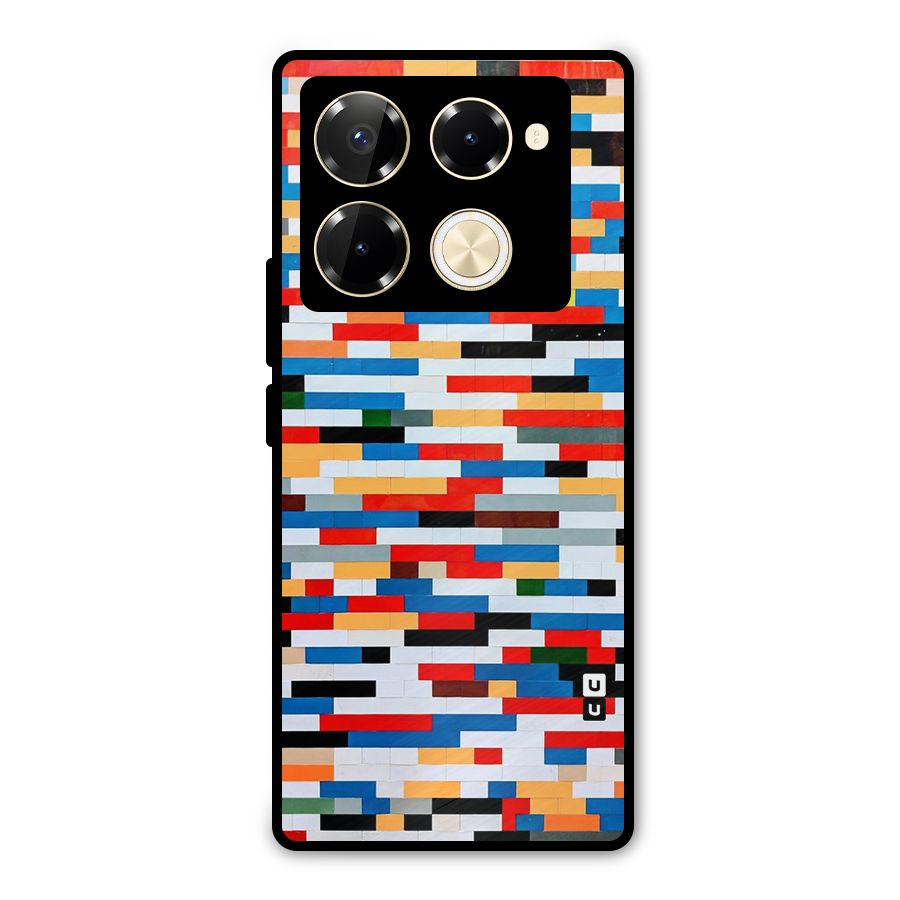 Cool Colors Collage Pattern Art Metal Back Case for Infinix Note 40 Pro Plus
