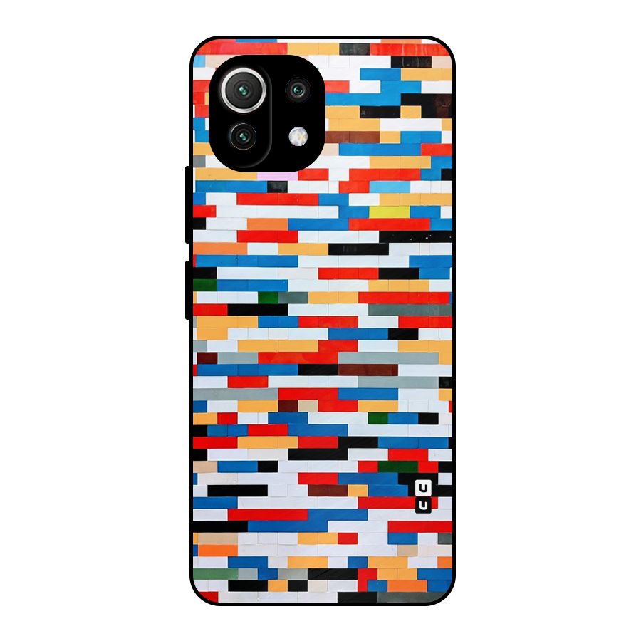 Cool Colors Collage Pattern Art Metal Back Case for Mi 11 Lite