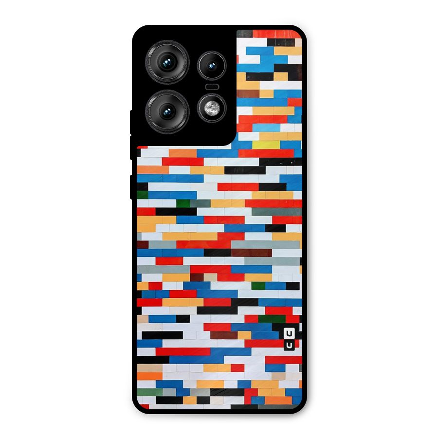 Cool Colors Collage Pattern Art Metal Back Case for Motorola Edge 50 Pro