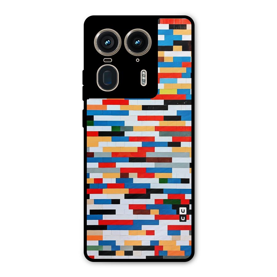 Cool Colors Collage Pattern Art Metal Back Case for Motorola Edge 50 Ultra
