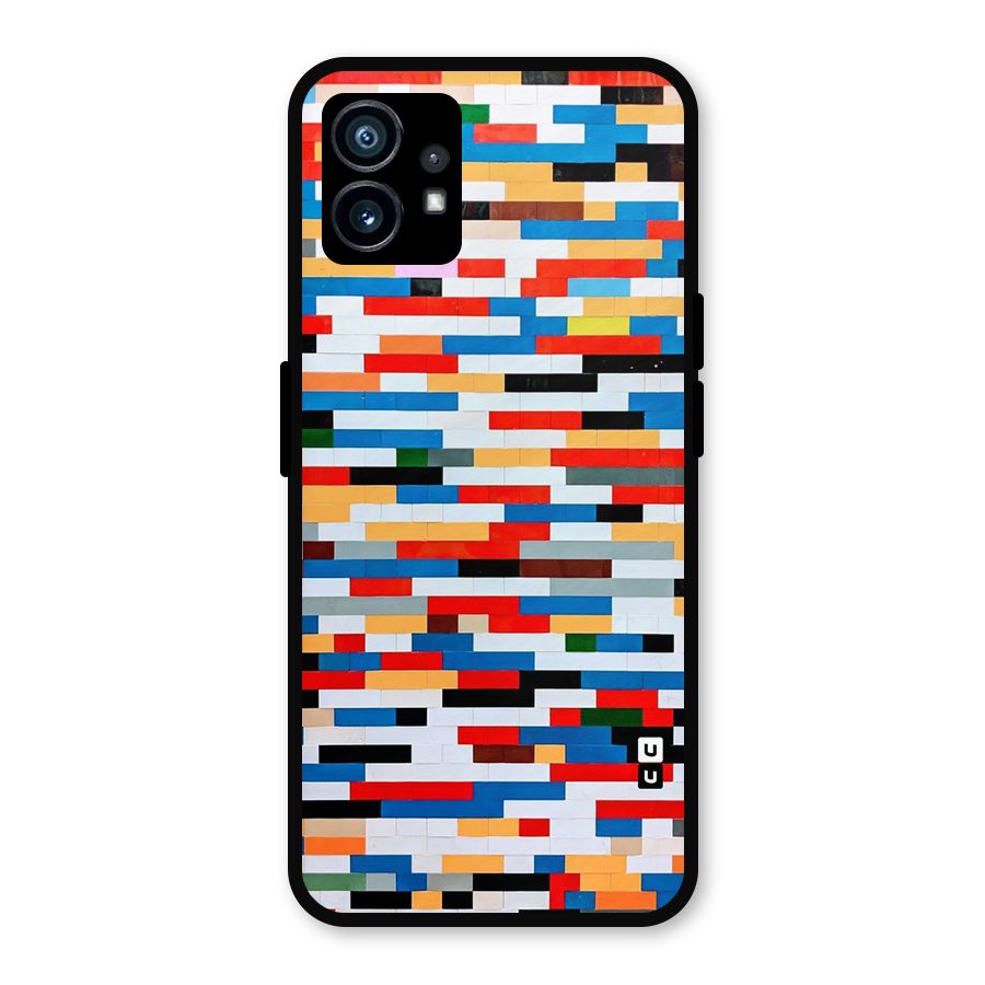 Cool Colors Collage Pattern Art Metal Back Case for Nothing Phone 1