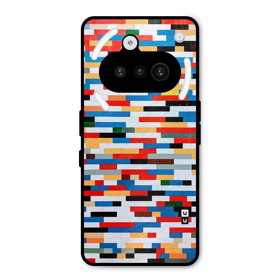Cool Colors Collage Pattern Art Metal Back Case for Nothing Phone 3a