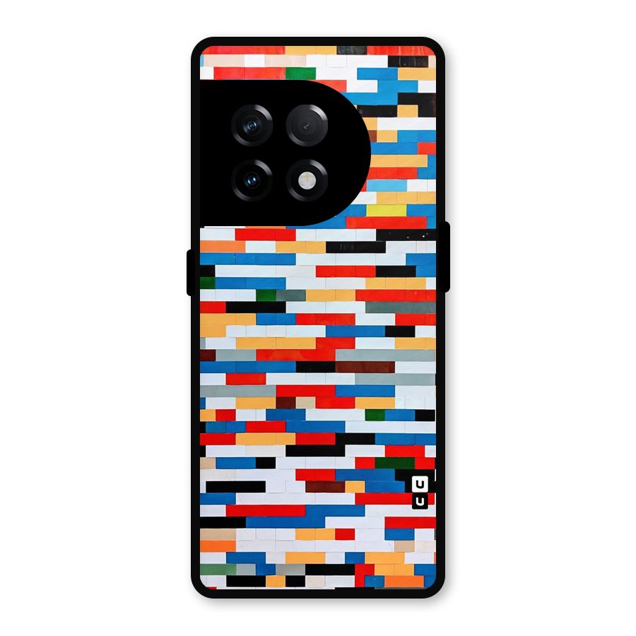 Cool Colors Collage Pattern Art Metal Back Case for OnePlus 11R