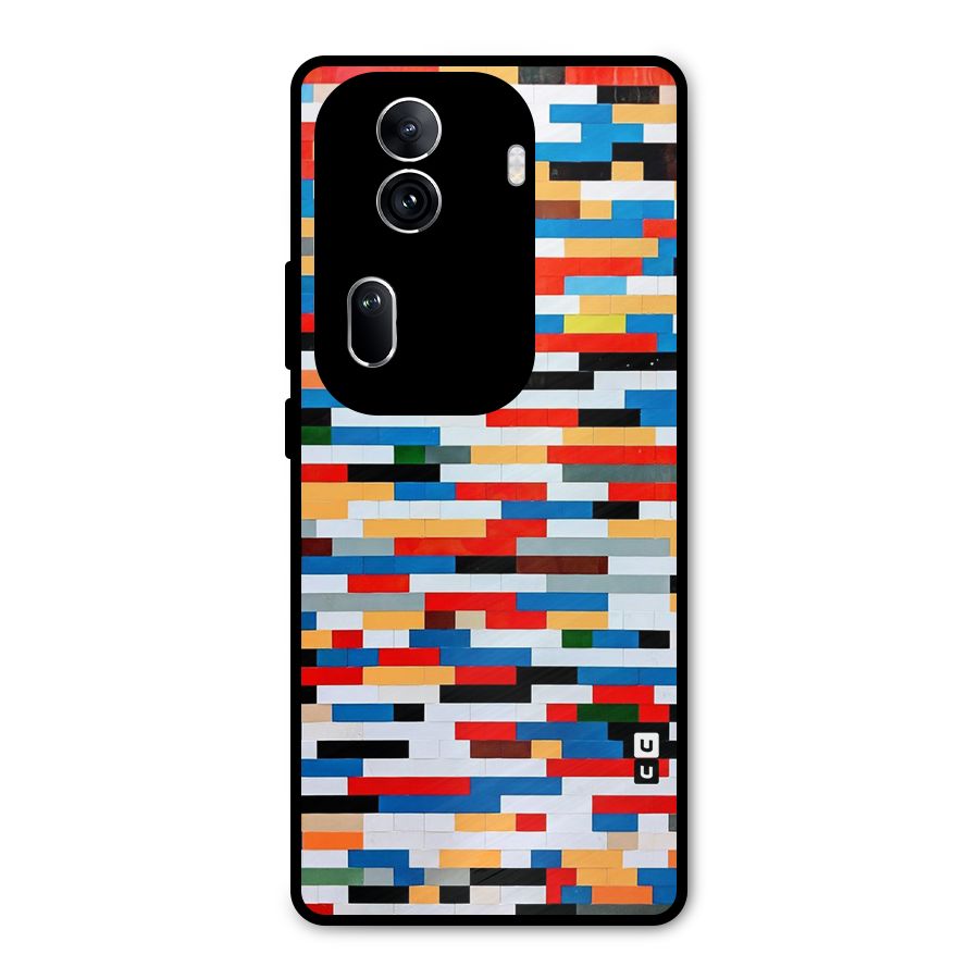 Cool Colors Collage Pattern Art Metal Back Case for Oppo Reno11 Pro 5G