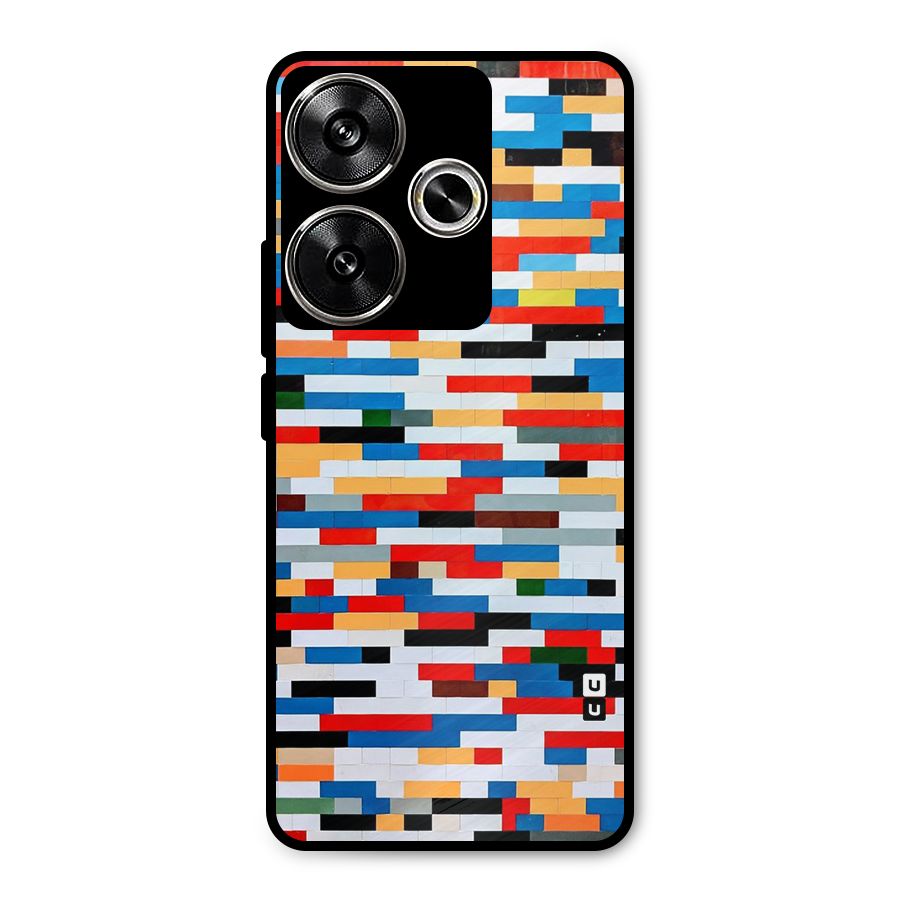 Cool Colors Collage Pattern Art Metal Back Case for Poco F6