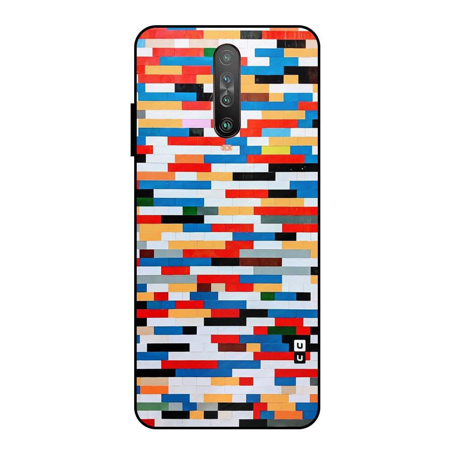 Cool Colors Collage Pattern Art Metal Back Case for Poco X2