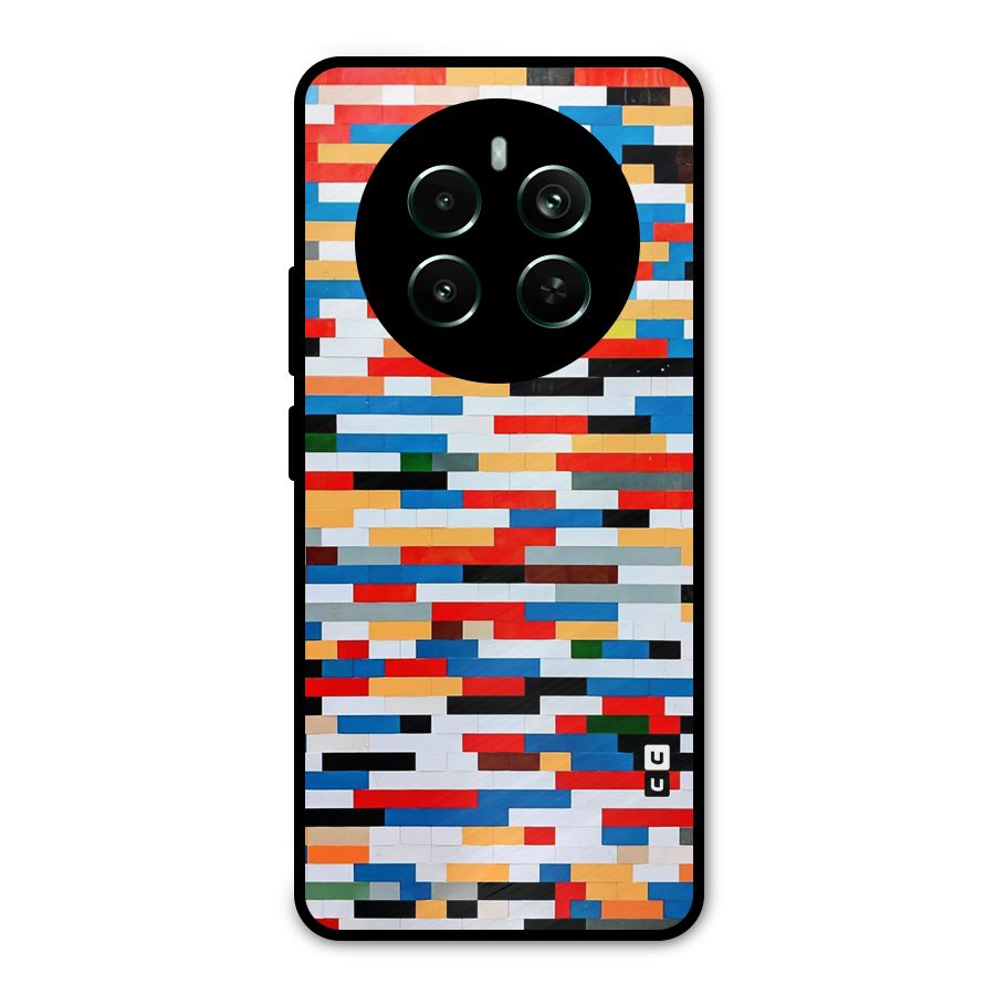 Cool Colors Collage Pattern Art Metal Back Case for Realme 12 Pro Plus