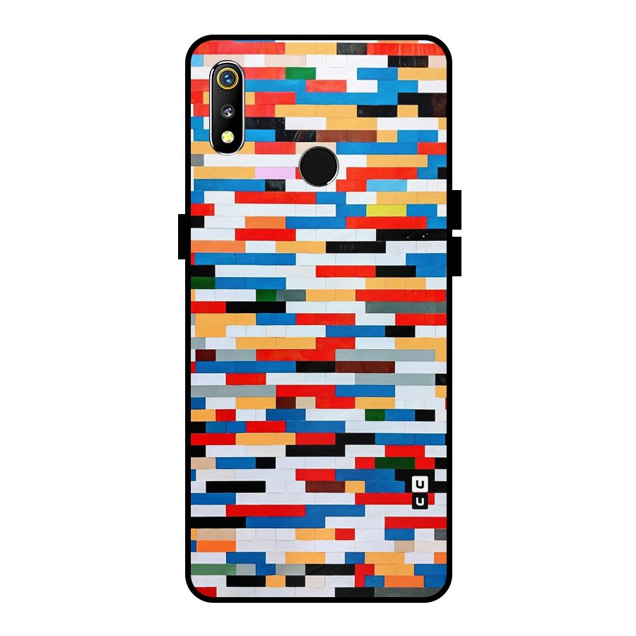 Cool Colors Collage Pattern Art Metal Back Case for Realme 3i