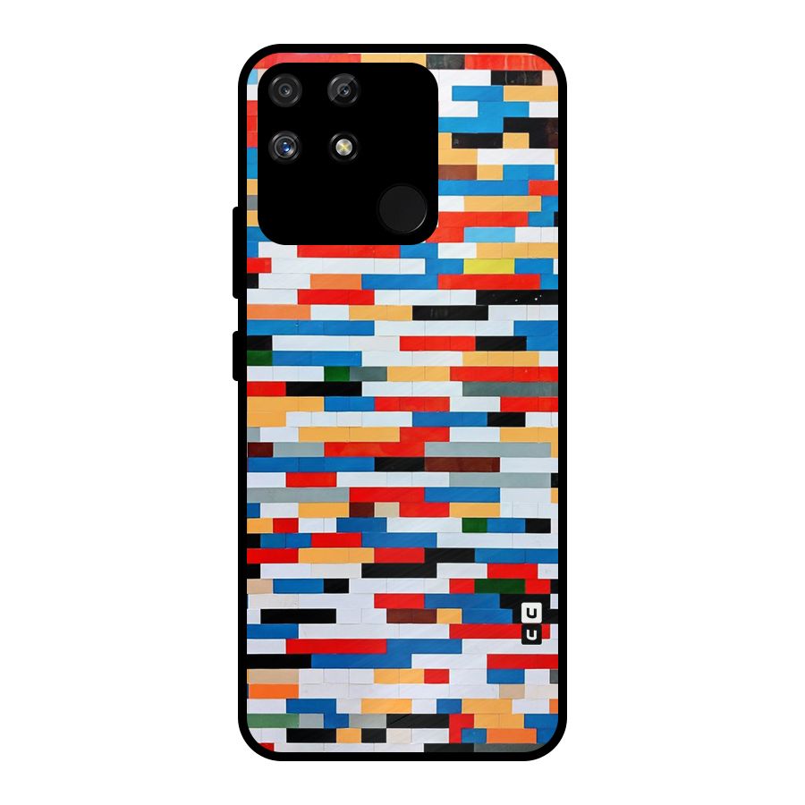 Cool Colors Collage Pattern Art Metal Back Case for Realme Narzo 50A