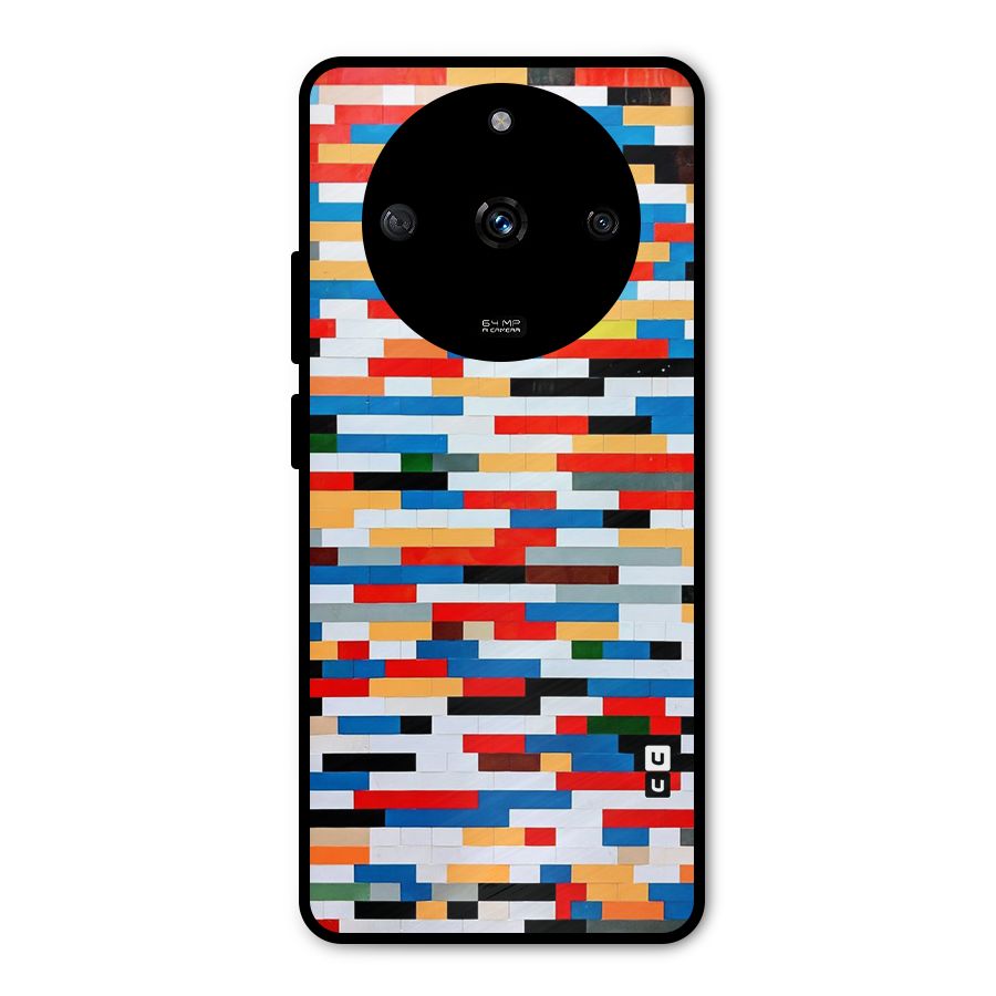 Cool Colors Collage Pattern Art Metal Back Case for Realme Narzo 60 5G