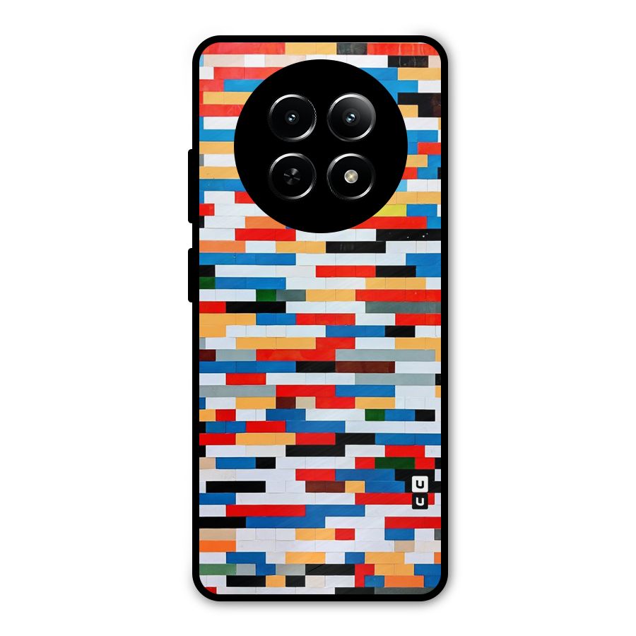 Cool Colors Collage Pattern Art Metal Back Case for Realme Narzo N65