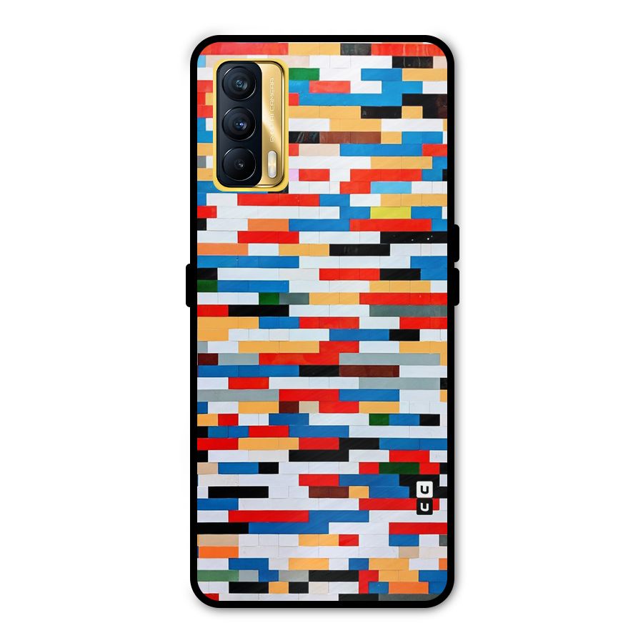 Cool Colors Collage Pattern Art Metal Back Case for Realme X7
