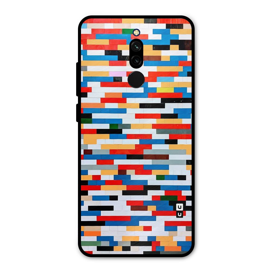 Cool Colors Collage Pattern Art Metal Back Case for Redmi 8