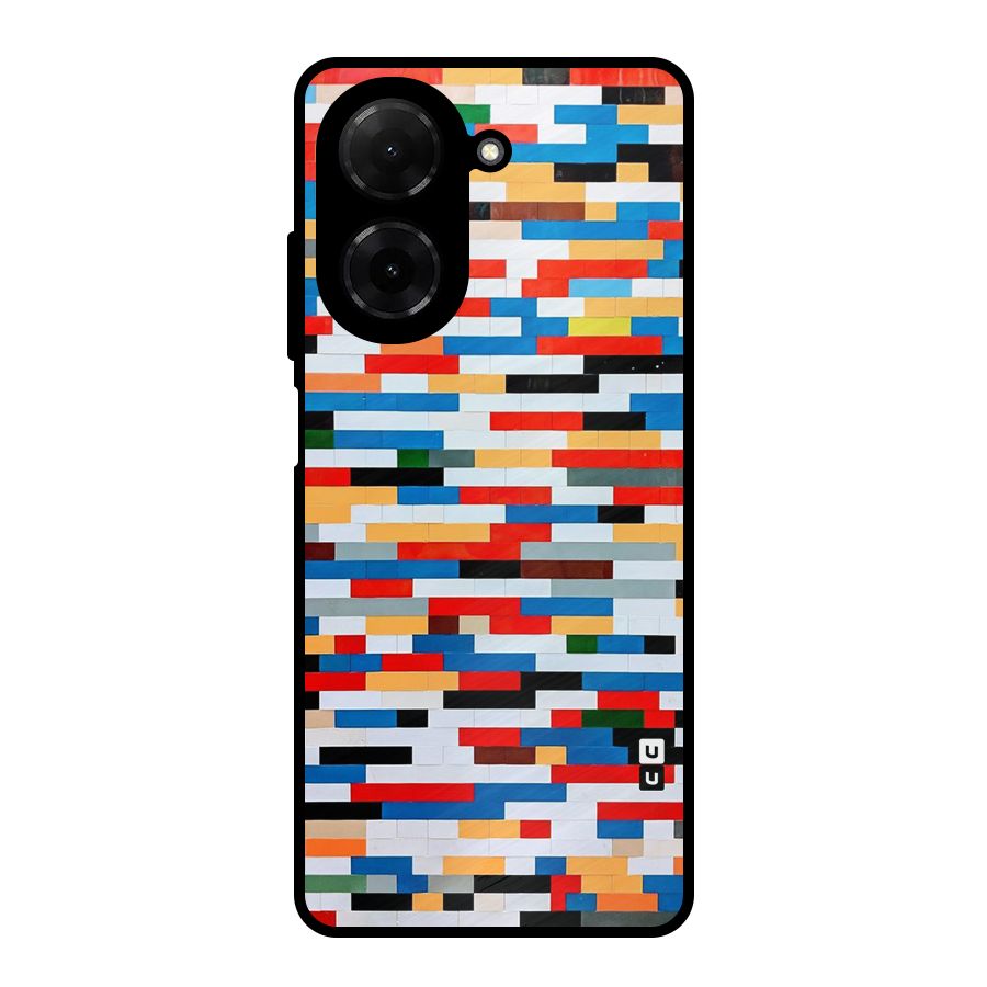 Cool Colors Collage Pattern Art Metal Back Case for Redmi A5 4G