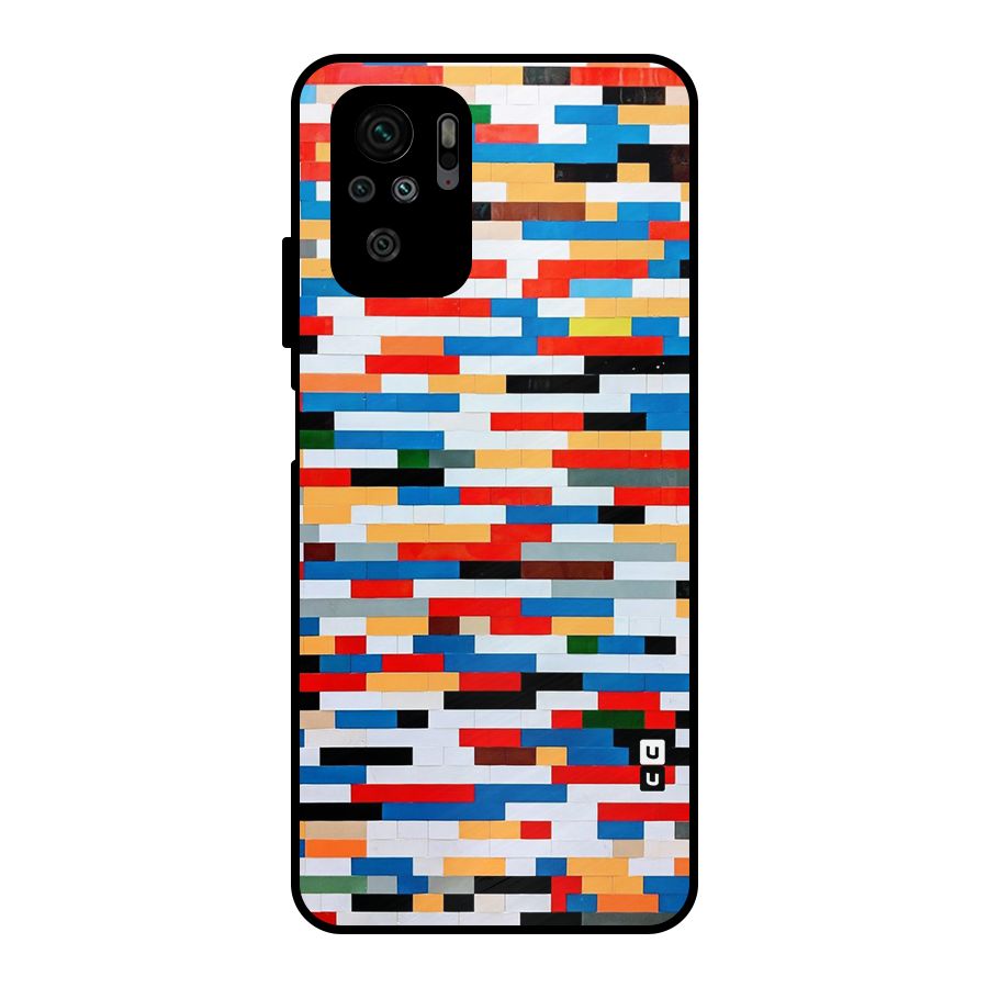 Cool Colors Collage Pattern Art Metal Back Case for Redmi Note 10