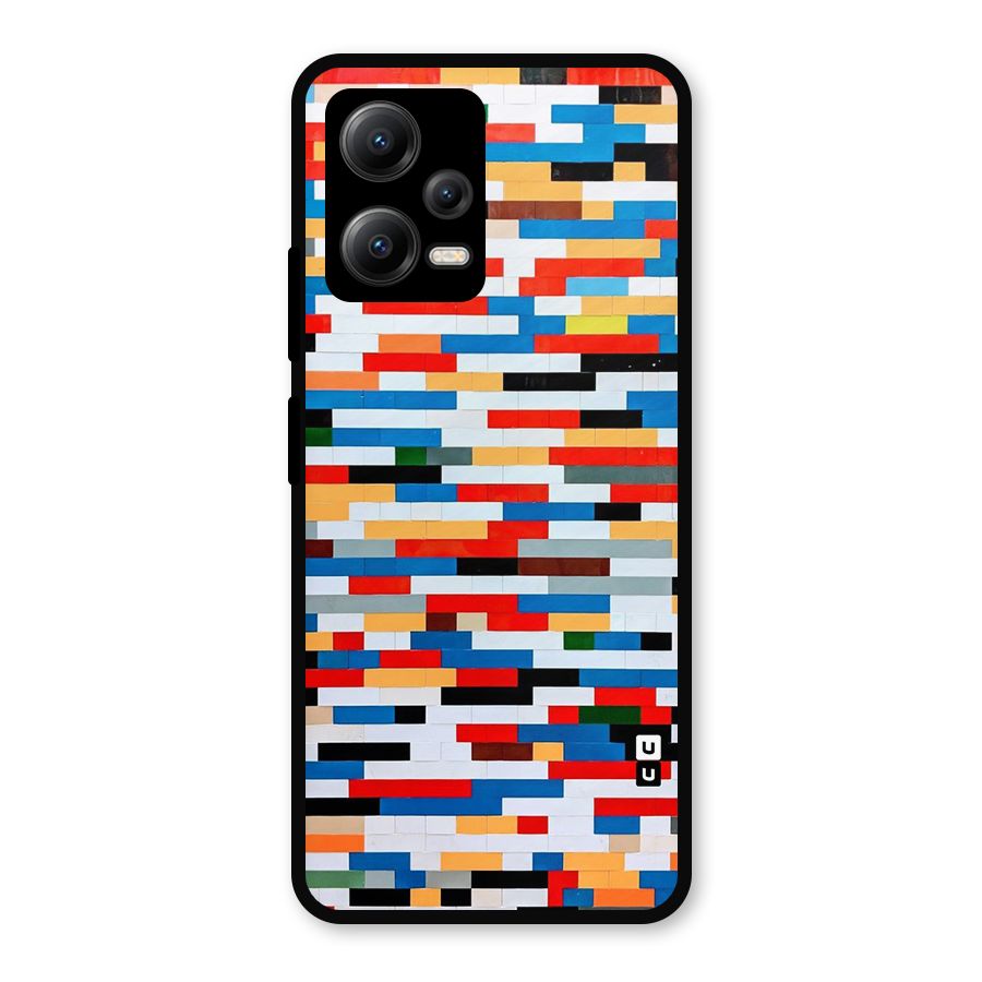 Cool Colors Collage Pattern Art Metal Back Case for Redmi Note 12 5G