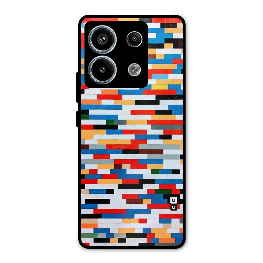 Cool Colors Collage Pattern Art Metal Back Case for Redmi Note 13 Pro 5G