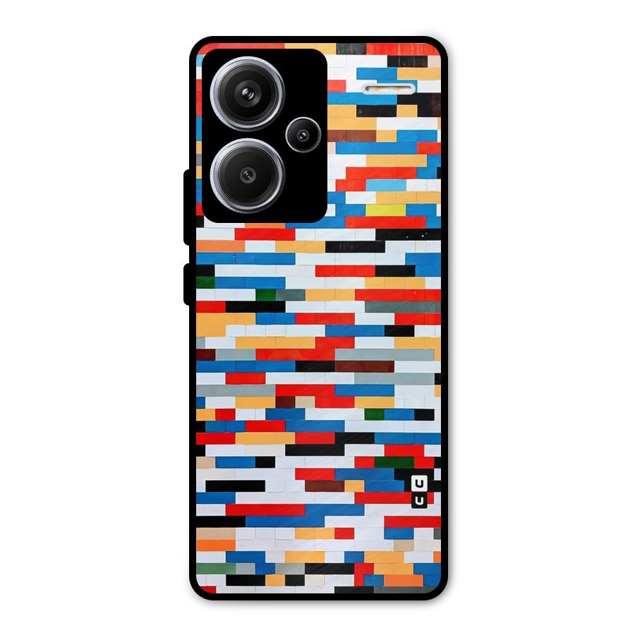 Cool Colors Collage Pattern Art Metal Back Case for Redmi Note 13 Pro Plus