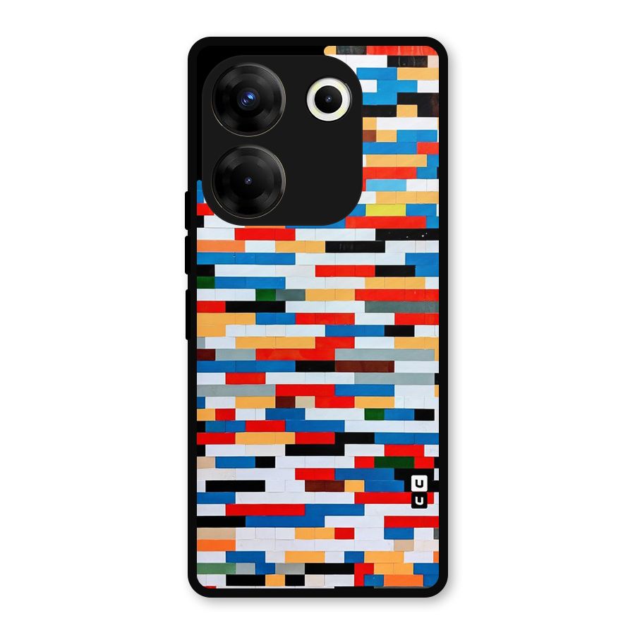 Cool Colors Collage Pattern Art Metal Back Case for Tecno Camon 20
