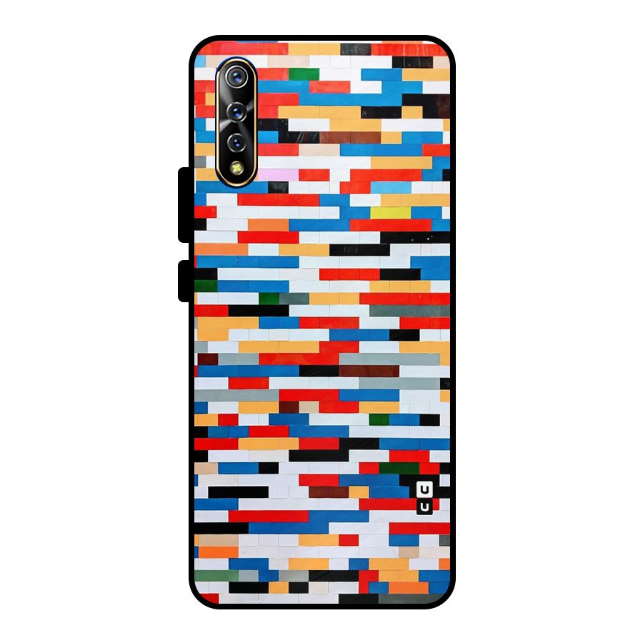 Cool Colors Collage Pattern Art Metal Back Case for Vivo S1