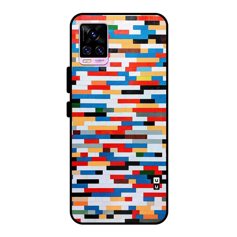 Cool Colors Collage Pattern Art Metal Back Case for Vivo V20 Pro