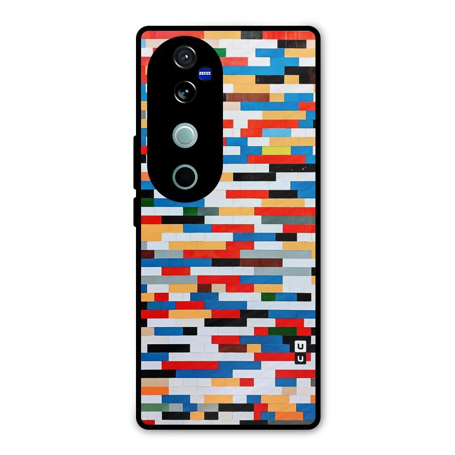 Cool Colors Collage Pattern Art Metal Back Case for Vivo V40