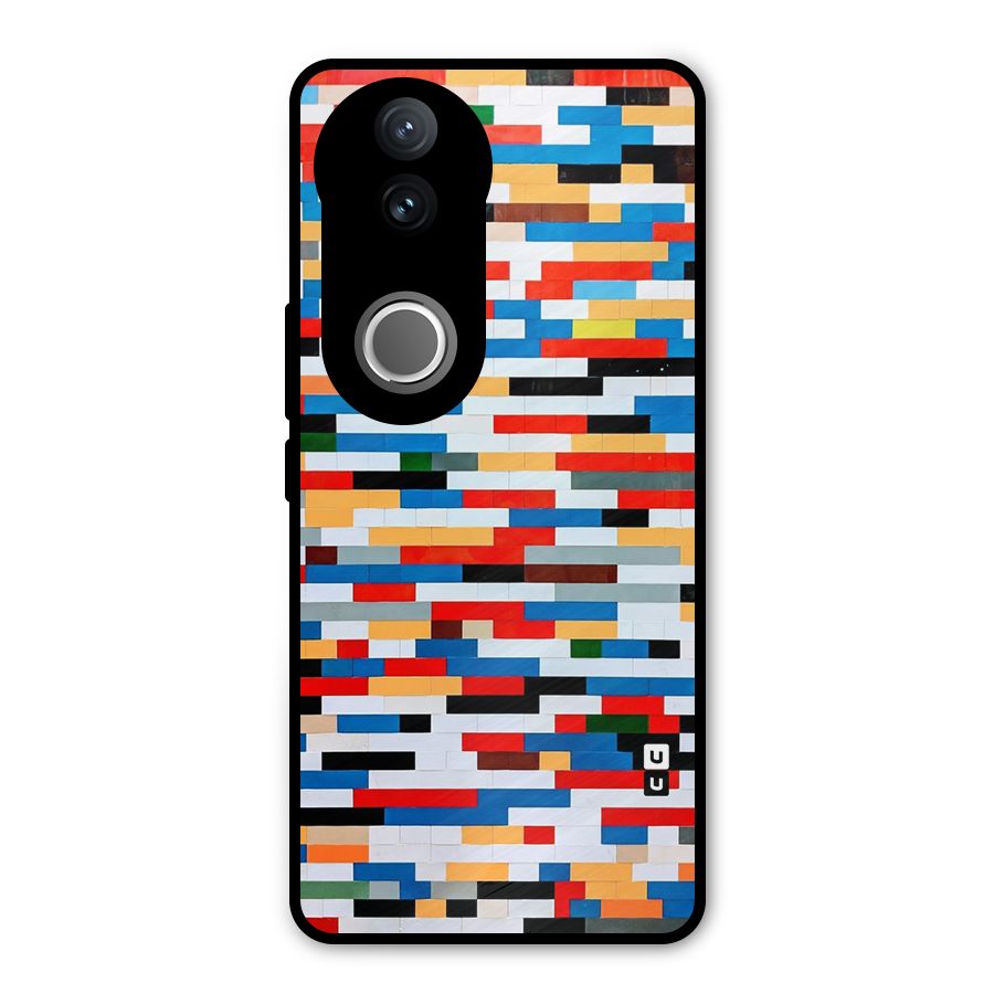 Cool Colors Collage Pattern Art Metal Back Case for Vivo V50