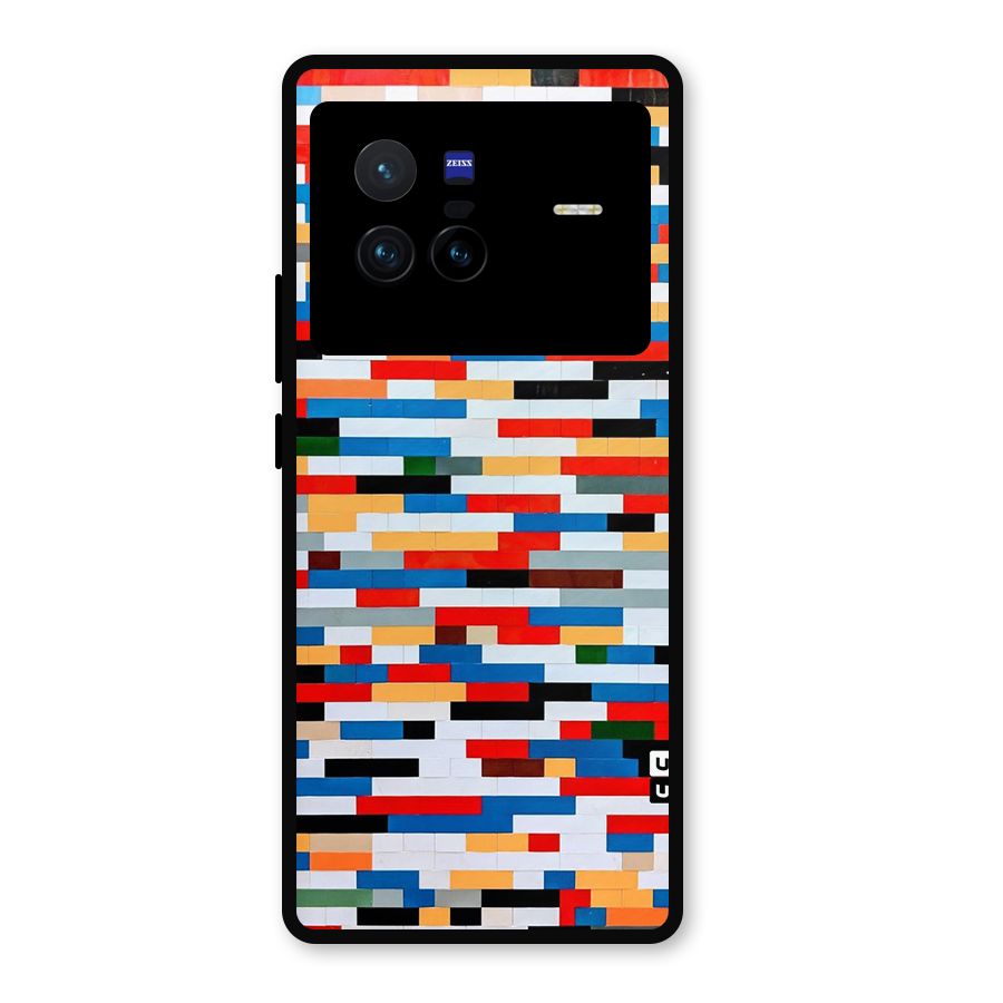 Cool Colors Collage Pattern Art Metal Back Case for Vivo X80