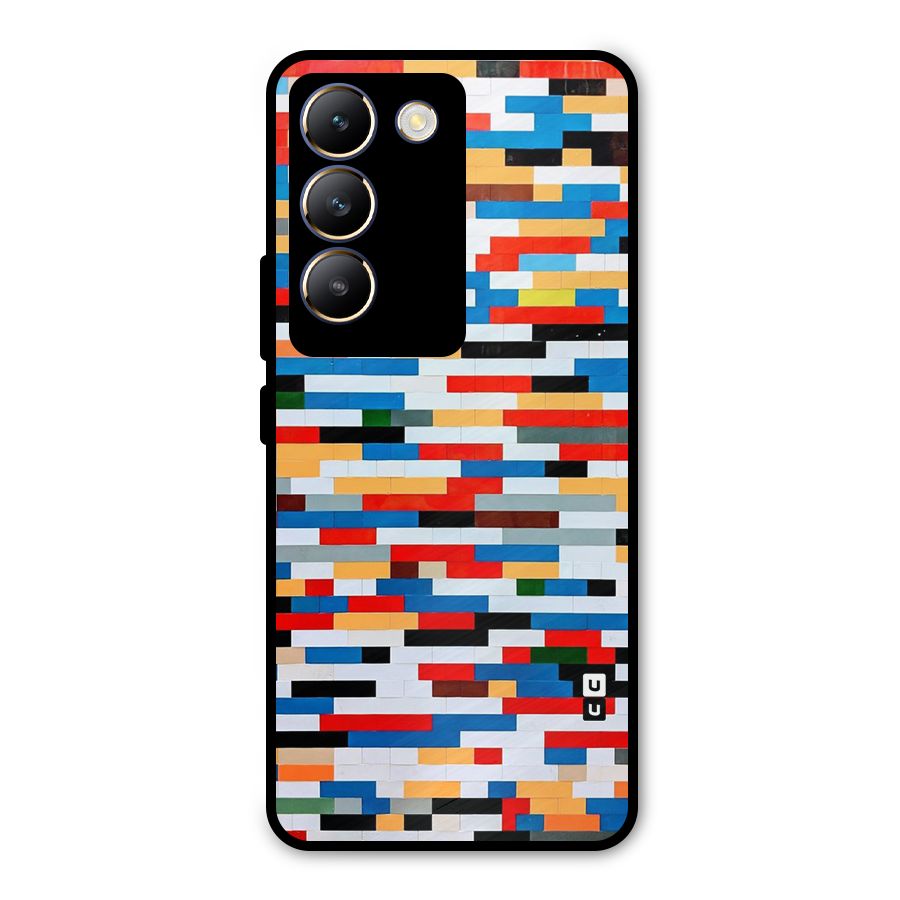 Cool Colors Collage Pattern Art Metal Back Case for Vivo Y200e