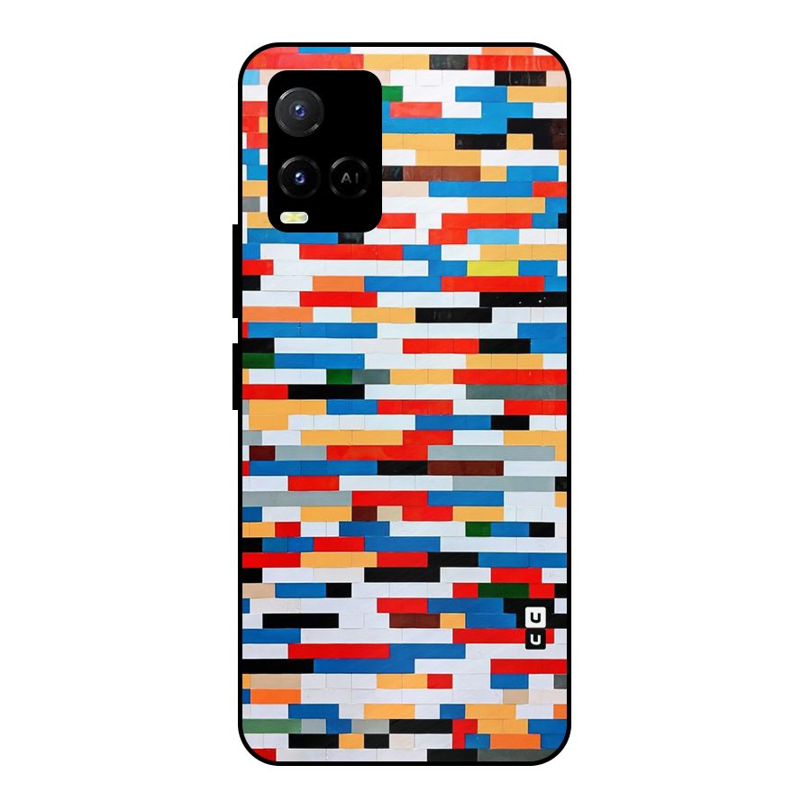 Cool Colors Collage Pattern Art Metal Back Case for Vivo Y21T