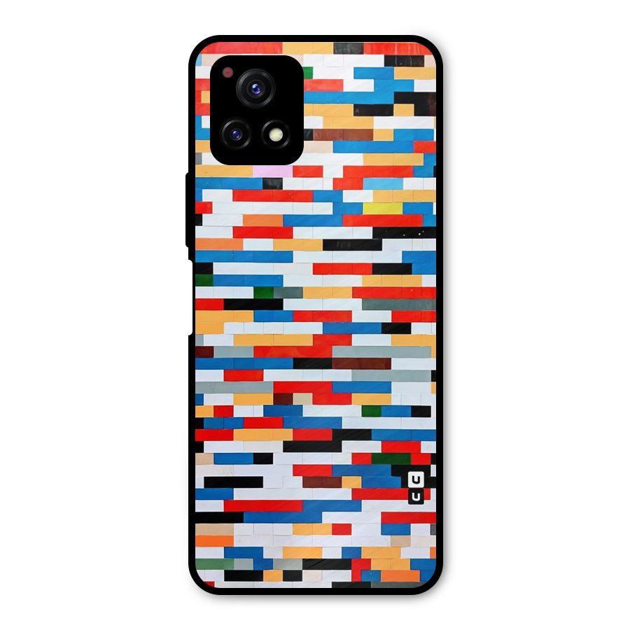 Cool Colors Collage Pattern Art Metal Back Case for Vivo Y72 5G