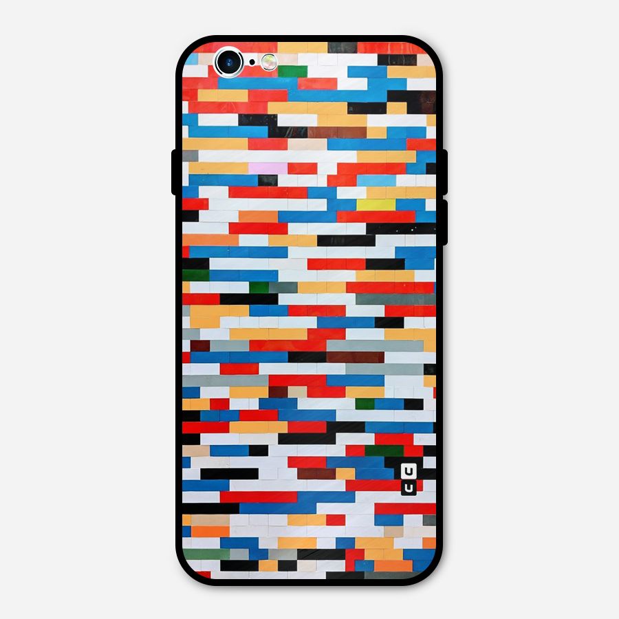Cool Colors Collage Pattern Art Metal Back Case for iPhone 6 6s