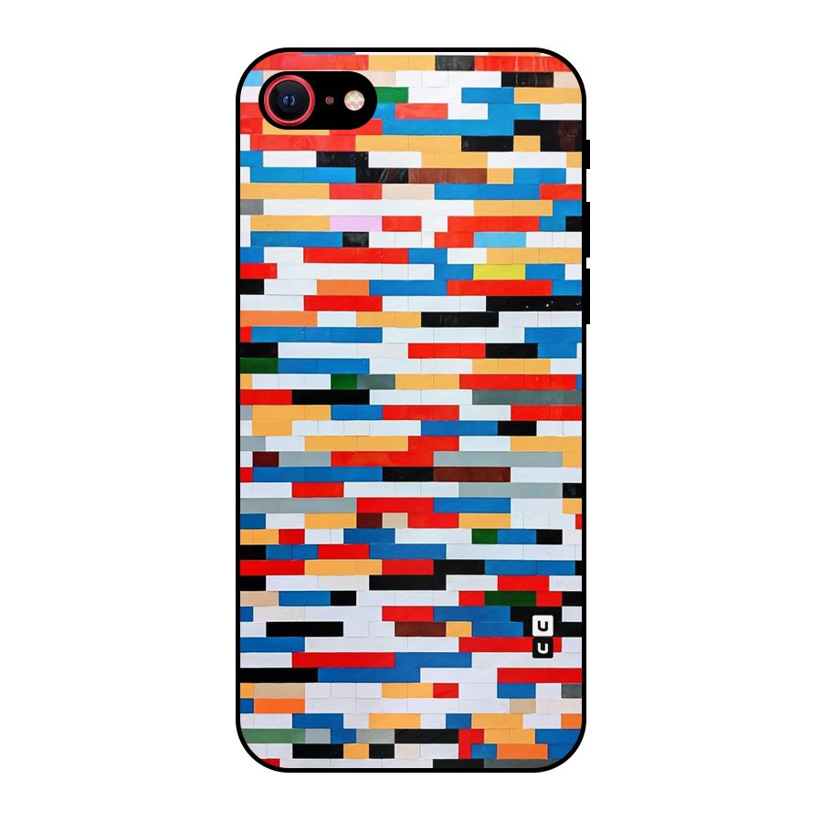 Cool Colors Collage Pattern Art Metal Back Case for iPhone 7