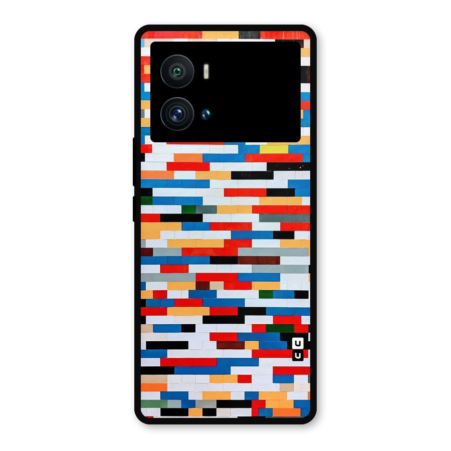Cool Colors Collage Pattern Art Metal Back Case for iQOO 9 Pro