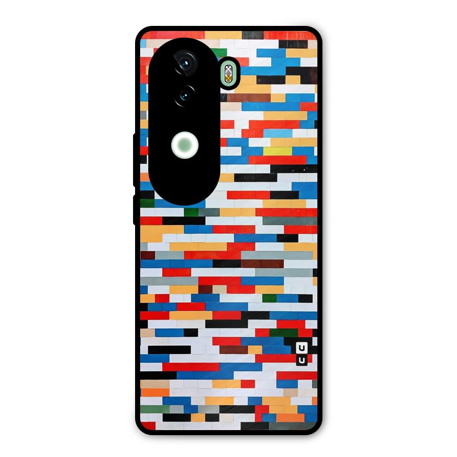 Cool Colors Collage Pattern Art Metal Back Case for iQOO Z9s