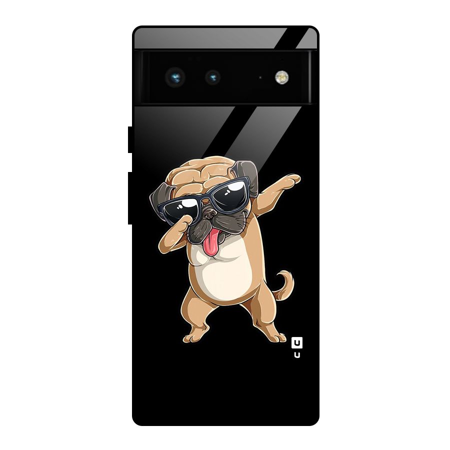 Cool Dab Dog Glass Back Case for Google Pixel 6