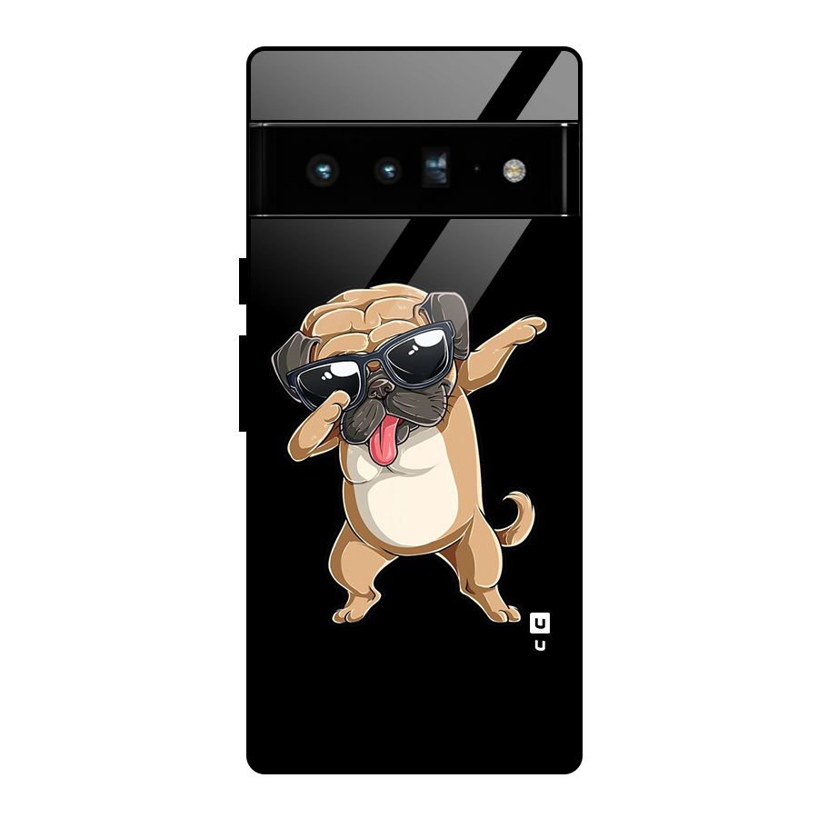 Cool Dab Dog Glass Back Case for Google Pixel 6 Pro