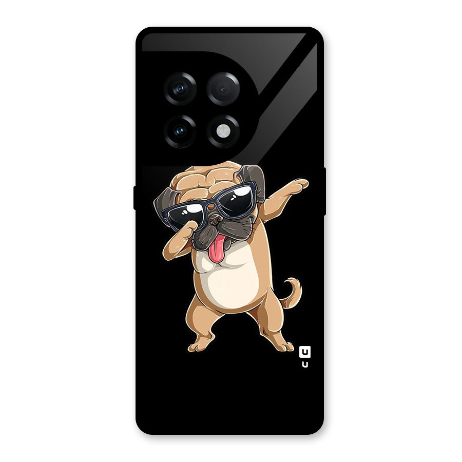 Cool Dab Dog Glass Back Case for OnePlus 11R