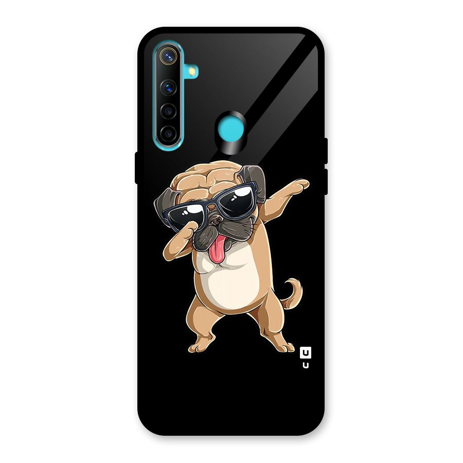 Cool Dab Dog Glass Back Case for Realme Narzo 10