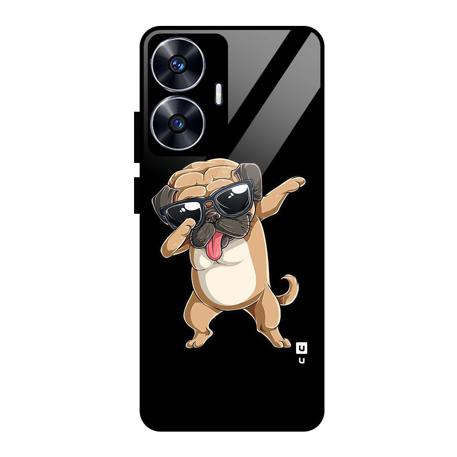 Cool Dab Dog Glass Back Case for Realme Narzo N55